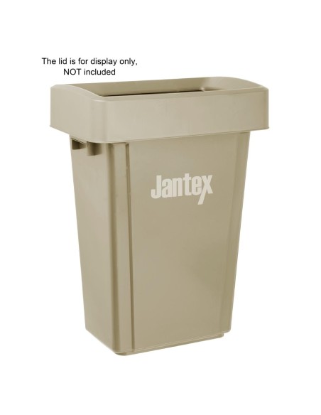 Poubelle Jantex Slim beige 60 L - Design compact