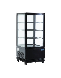 Vitrine réfrigérée noire Polar 68L - Compacte et efficace