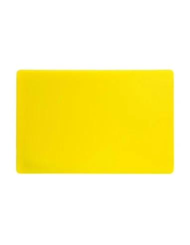 Planche à découper standard épaisse basse densité Hygiplas jaune