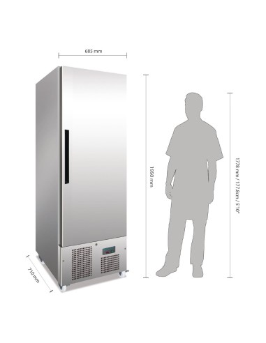 Armoire réfrigérée 1 porte 440L Polar Série G