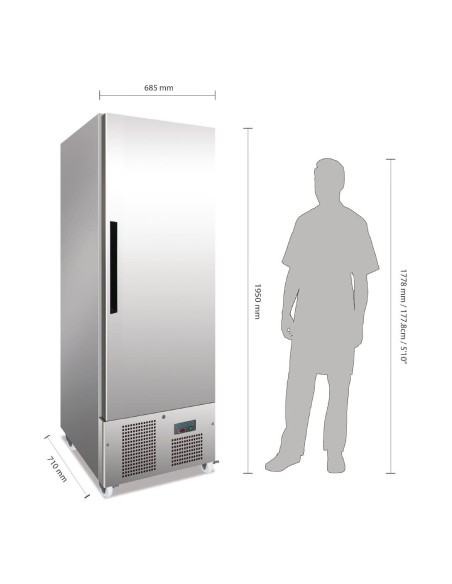 Armoire réfrigérée 1 porte 440L Polar Série G
