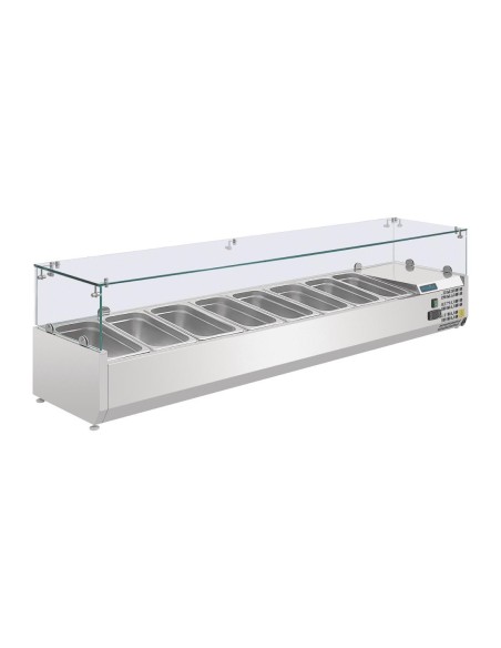 Saladette réfrigérée Polar Série G 8x GN1/4 - inox