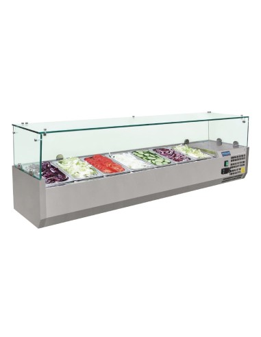 Saladette réfrigérée Polar Série G 7x GN1/4 - 150W