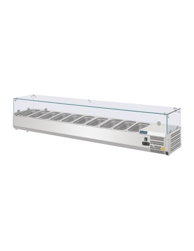 Saladette réfrigérée Polar G 10x GN1/4 - inox
