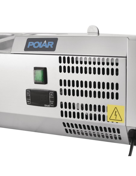 Saladette réfrigérée Polar Série G 8x GN1/4 - inox