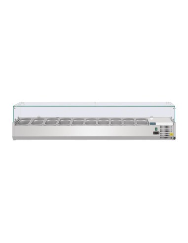 Saladette réfrigérée Polar G 10x GN1/4 - inox