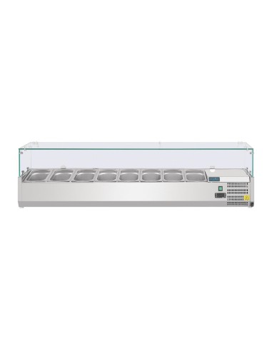 Saladette réfrigérée Polar Série G 8x GN1/4 - inox