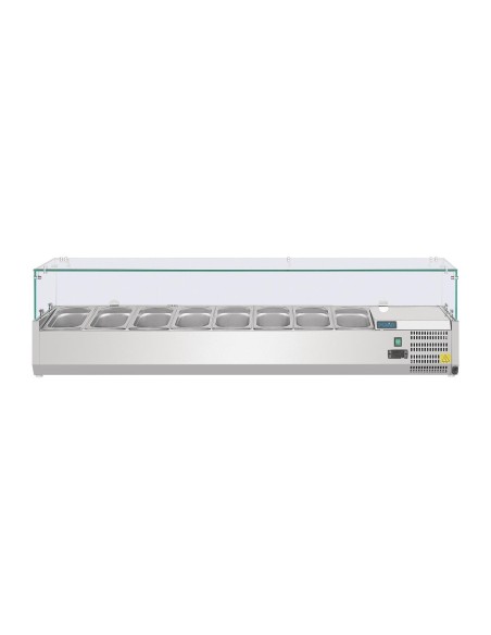 Saladette réfrigérée Polar Série G 8x GN1/4 - inox