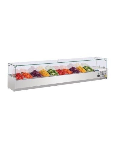 Saladette réfrigérée Polar G 10x GN1/4 - inox