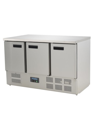Table réfrigérée 3 portes 368L Polar Série G - Inox