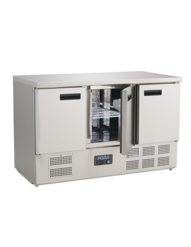 Table réfrigérée 3 portes 368L Polar Série G - Inox