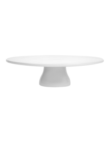 Plat à gâteau sur pied en porcelaine 330 mm - Sans Marque