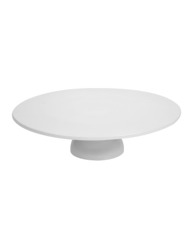 Plat à gâteau sur pied en porcelaine 330 mm - Sans Marque
