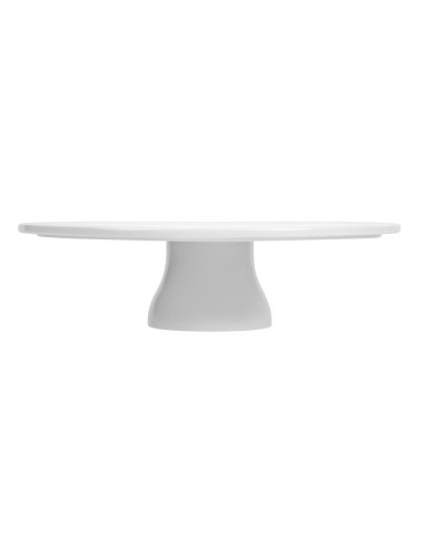 Plat à gâteau sur pied en porcelaine 330 mm - Sans Marque