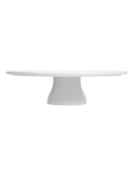 Plat à gâteau sur pied en porcelaine 330 mm - Sans Marque