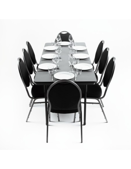 Table pliante grise ABS Bolero 1830mm - Banquet