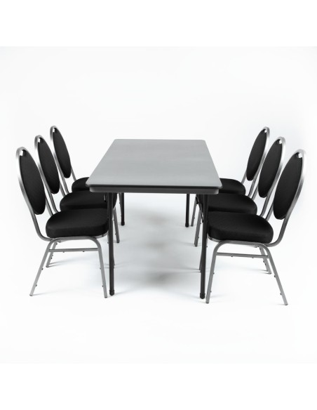 Table pliante gris ABS Bolero 1520mm - Banquet