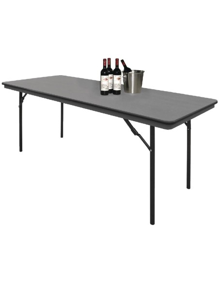 Table pliante grise ABS Bolero 1830mm - Banquet