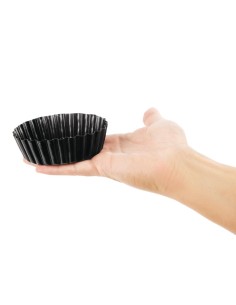 Moule à quiche cannelé profond antiadhésif Vogue 100mm - Acier carbone 2