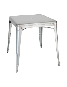 Table carrée Bolero Bistro 668 mm - acier gris