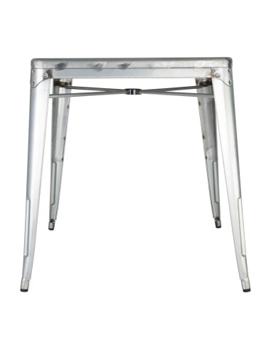 Table carrée Bolero Bistro 668 mm - acier gris
