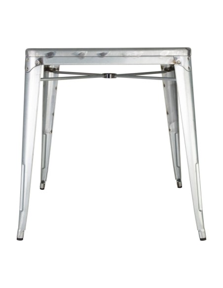 Table carrée Bolero Bistro 668 mm - acier gris