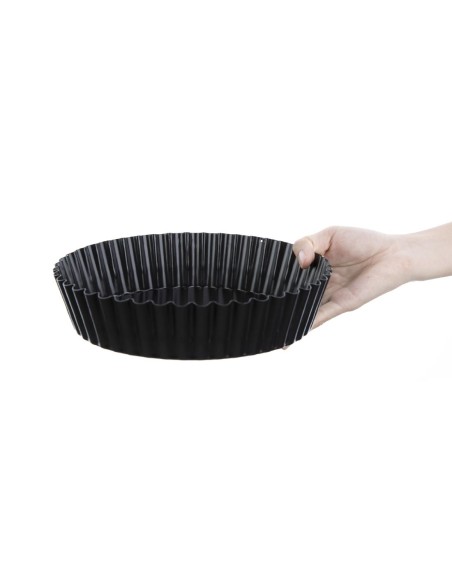 Moule à quiche cannelé profond antiadhésif Vogue 250mm