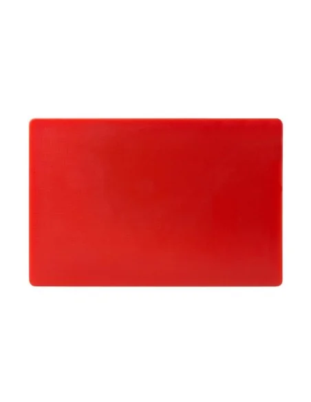 Planche à découper standard épaisse basse densité Hygiplas rouge