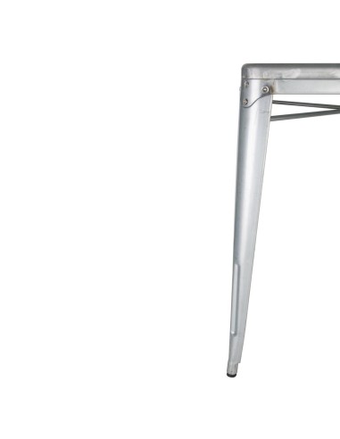 Table carrée Bolero Bistro 668 mm - acier gris