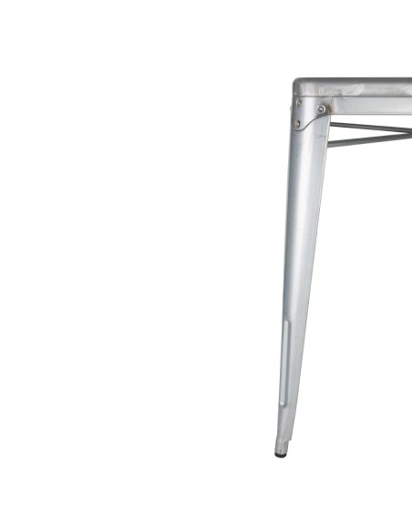 Table carrée Bolero Bistro 668 mm - acier gris