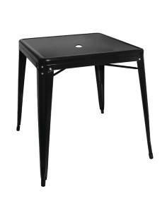 Table carrée Bolero Bistro 668 mm - Acier noir