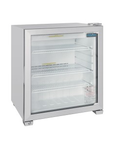 Vitrine négative de comptoir Polar Série G - 90L, LED, verrouillable