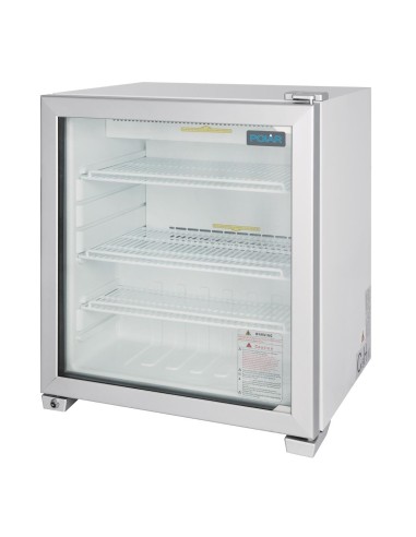 Vitrine négative de comptoir Polar Série G - 90L, LED, verrouillable