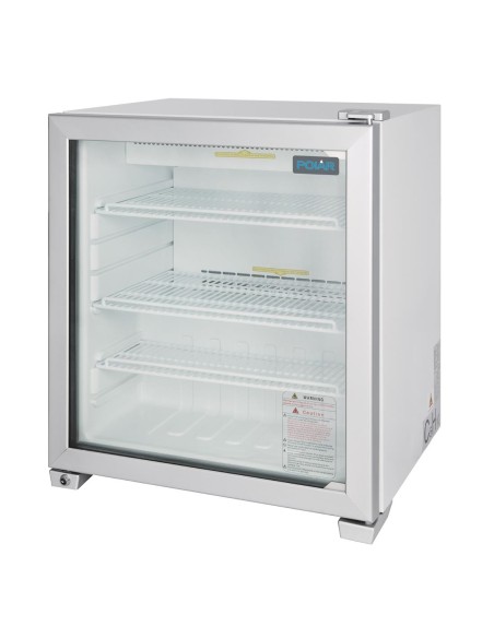 Vitrine négative de comptoir Polar Série G - 90L, LED, verrouillable