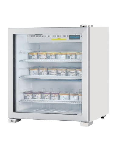 Vitrine négative de comptoir Polar Série G - 90L, LED, verrouillable