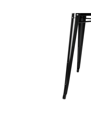 Table carrée Bolero Bistro 668 mm - Acier noir