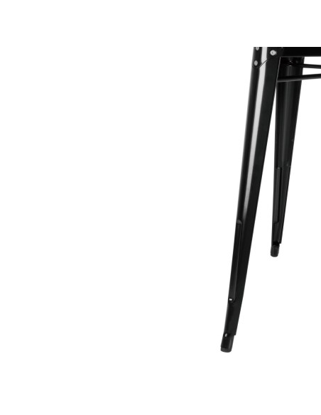 Table carrée Bolero Bistro 668 mm - Acier noir