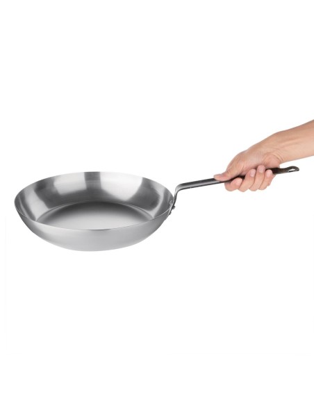 Poêle en acier carbone Vogue 305mm - robuste et uniforme
