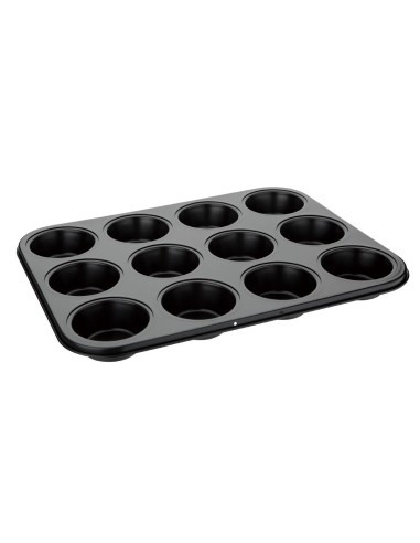 Plaque antiadhésive 12 moules à muffins Vogue - 30mm