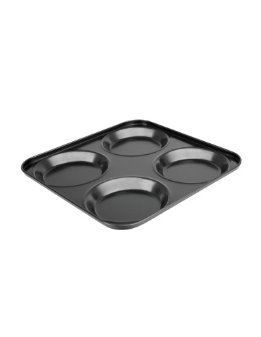 Plaque antiadhésive 4 moules ronds Vogue - 235x235 mm