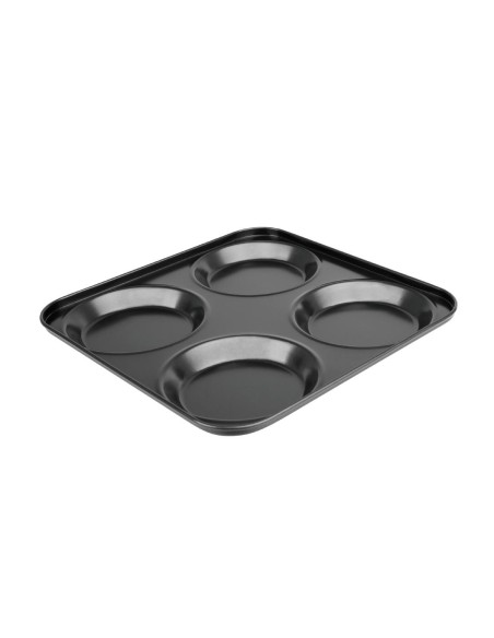 Plaque antiadhésive 4 moules ronds Vogue - 235x235 mm