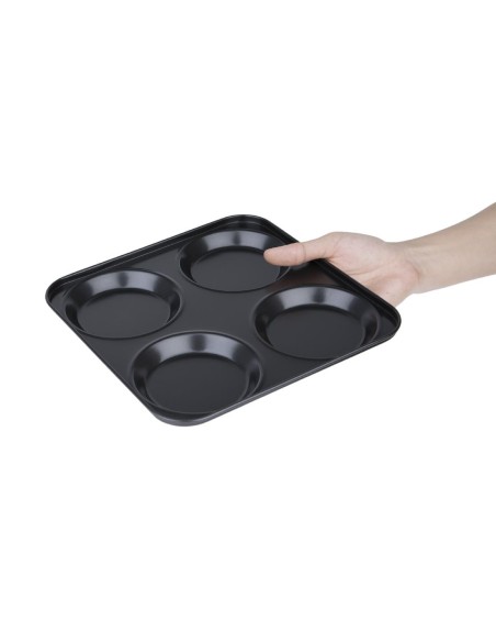 Plaque antiadhésive 4 moules ronds Vogue - 235x235 mm