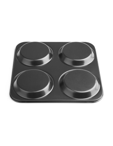 Plaque antiadhésive 4 moules ronds Vogue - 235x235 mm
