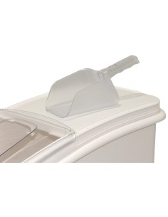Bac à ingrédients 102L Vogue avec pelle - blanc 2