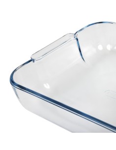 Plat carré en verre Pyrex 210 mm - 2 L 2
