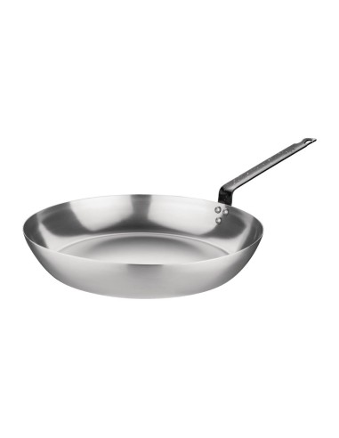 Poêle en acier carbone Vogue 255mm - cuisson uniforme