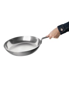 Poêle en acier carbone Vogue 255mm - cuisson uniforme 2