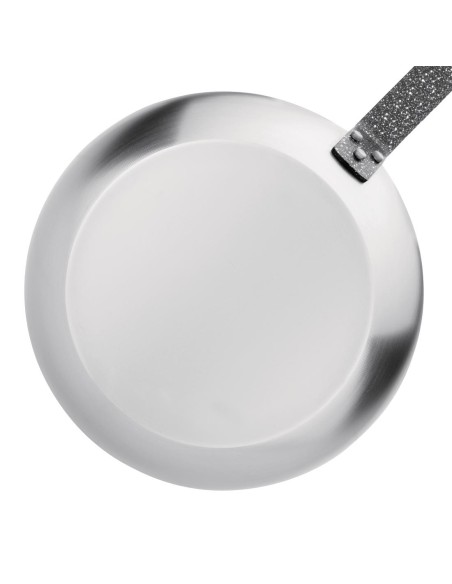 Poêle en acier carbone Vogue 255mm - cuisson uniforme