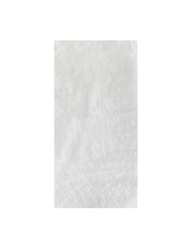 Serviettes de table blanches Fasana 400mm pliage 1/8 - lot 1000