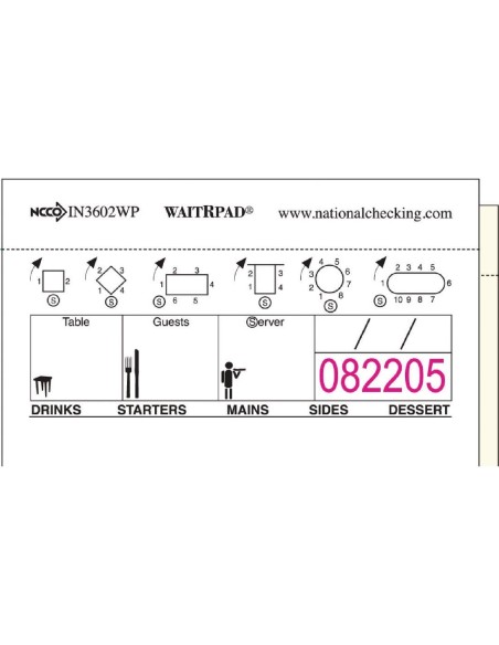Carnets de commande autocopiants WaitRpad - lot de 10